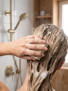 Luksus Shampoo Bar - Bambusmælk til Normalt Hår - Uden Plastik og Palmeolie