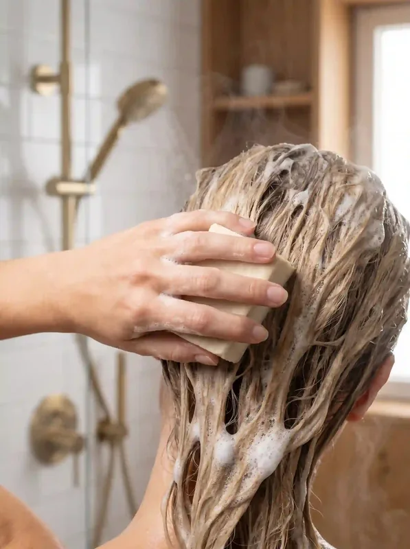 Luksus Shampoo Bar - Bambusmælk til Normalt Hår - Uden Plastik og Palmeolie
