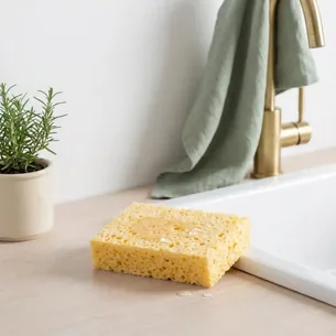 Plastikfri Opvaskesvamp - Stor Bionedbrydelig Svamp i Cellulose