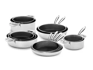 Komplet sæt | 13-dele gryde- og pandesæt | onyx cookware