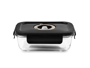 Rectangle vacuum glass container - 630ml