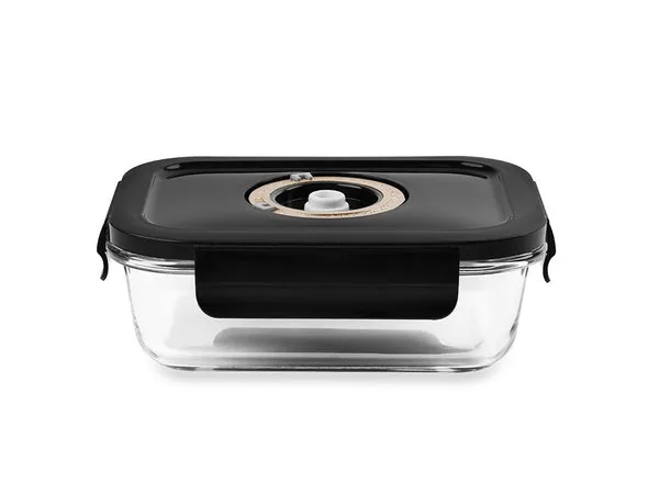 Rectangle vacuum glass container - 630ml