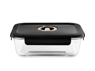 Rectangle vacuum glass container - 1040ml