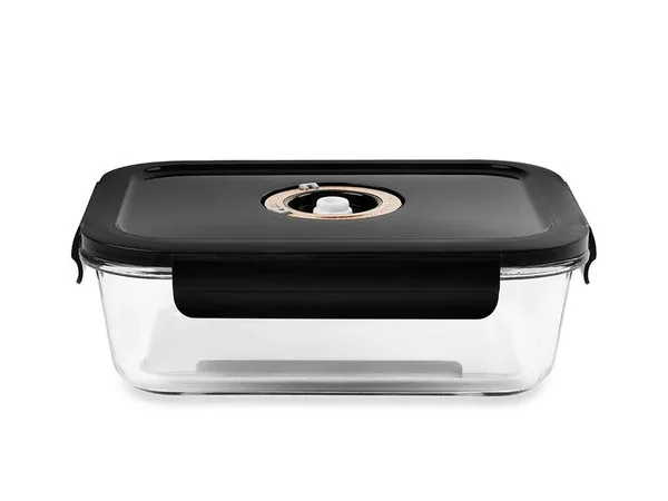 Rectangle vacuum glass container - 1040ml