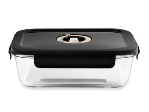 Rectangle vacuum glass container - 1480ml