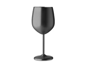 Double wall stainless steel wine glass