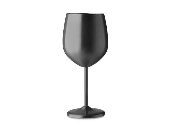 Double wall stainless steel wine glass