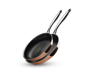 Copper hybrid non-stick frying pan set - 2 pcs