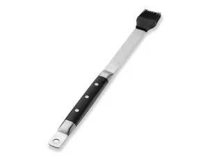 Stainless steel silicone bbq brush