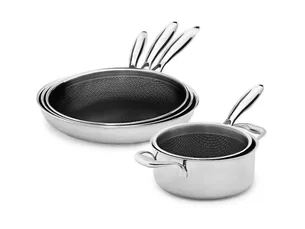 Køkkensæt i 5-dele | hybrid non-stick onyx cookware køkkensæt | onyxcoockware