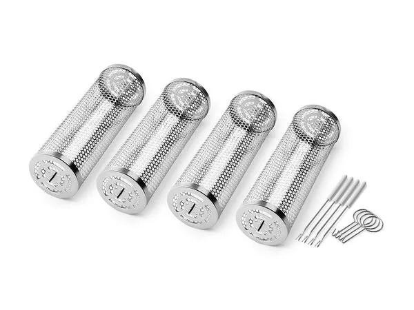 Stor grillkurv cylinder – 4 stk