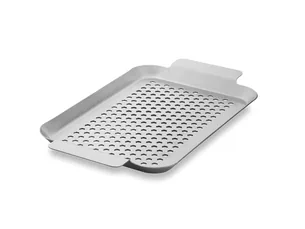 Stainless steel bbq tray 33×18 cm