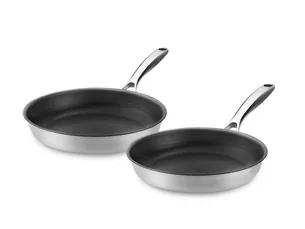 Zero – natural non-stick frying pan set – 2pcs