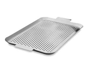 Stainless steel bbq tray 50×30 cm