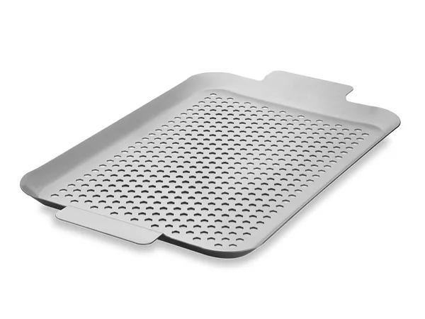 Stainless steel bbq tray 43×25 cm