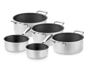 Zero – natural non-stick cooking pot set – 5pcs