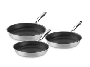 Zero – natural non-stick frying pan set – 3pcs