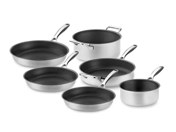 Zero – natural non-stick cookware set – 6cps