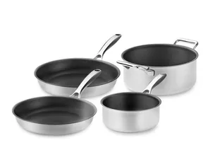 Zero – natural non-stick mixed pot/pan set – 4pcs