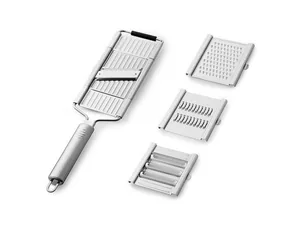 Onyx Cookware Multi Slicer Essential Kit (slicer + 3 klinger) og Premium Kit (slicer + 6 klinger + handske)