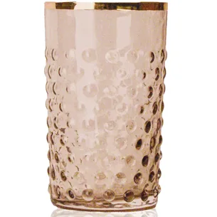 Hobnail glas  Anna von Lipa Cashmere/Gold