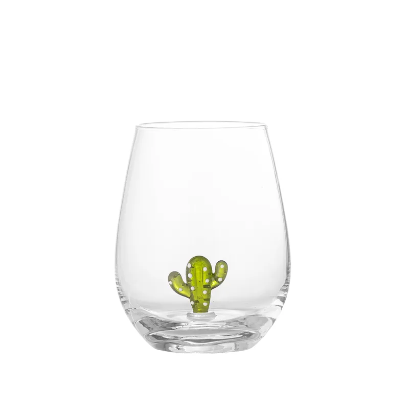 BLOOMINGVILLE Misa drikkeglas, m. kaktus - klar glas