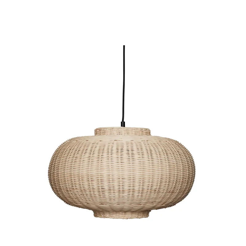 Chand - Oval Loftslampe i rattan - Chand - Ø45
