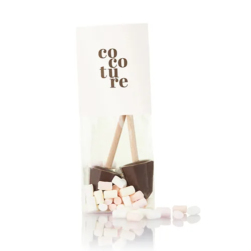 10 x 2 stk. - Chokosticks med marshmallows fra Cocoture