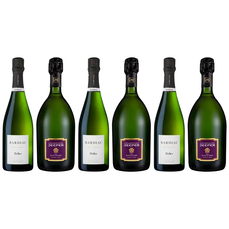 Champagne til sæsonens fester  3+3 flasker