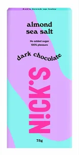 Nicks Milk Chocolate, Almond Sea Salt, 75 g