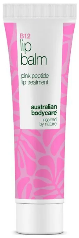 Australian bodycare B12 lip balm pink peptide lip treatment 15ml