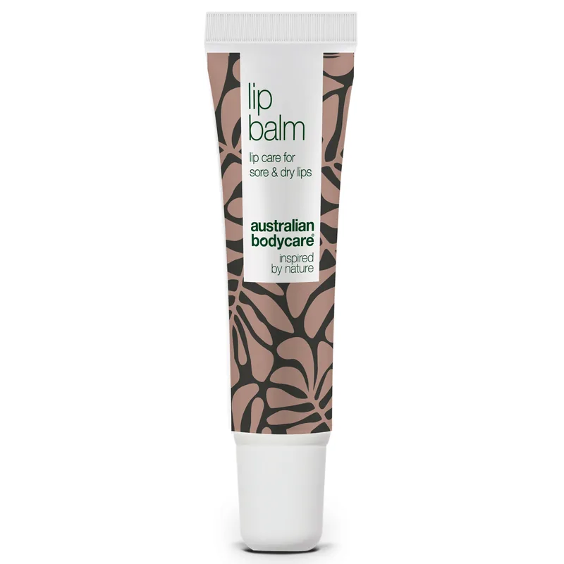 Læbepomade til pleje af tørre læber â Lip balm med Tea Tree Oil til tørre læber og pleje ved forkølelsessår - 1 stk.