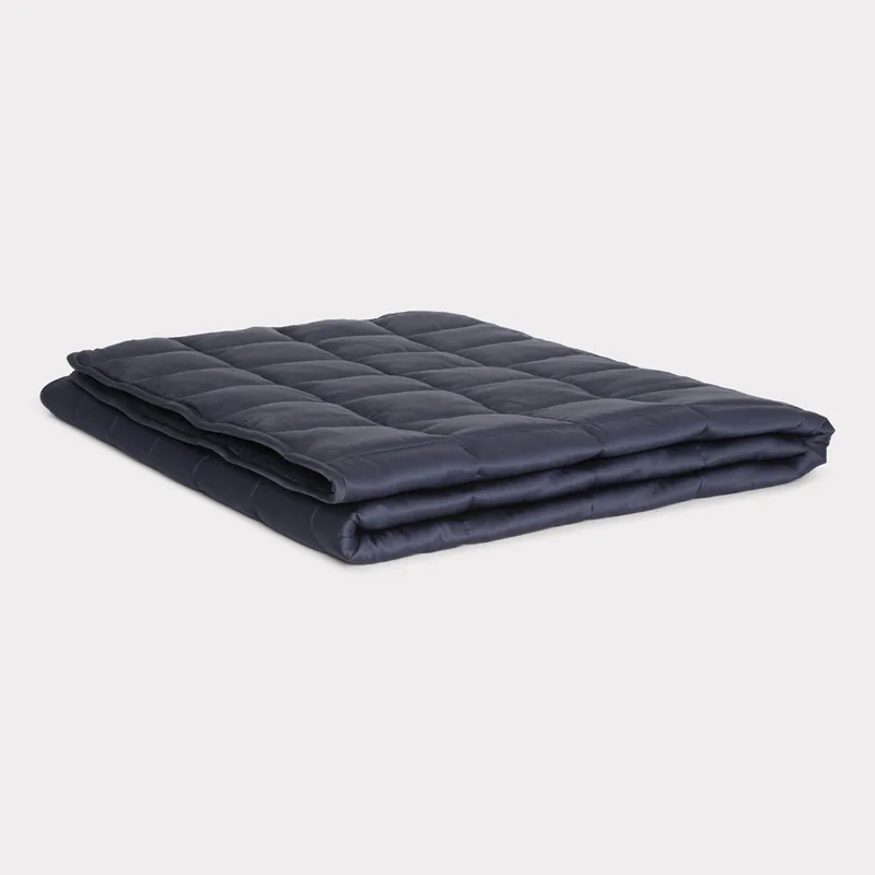 Bambus tyngdedyne navy 140x220 - 5kg