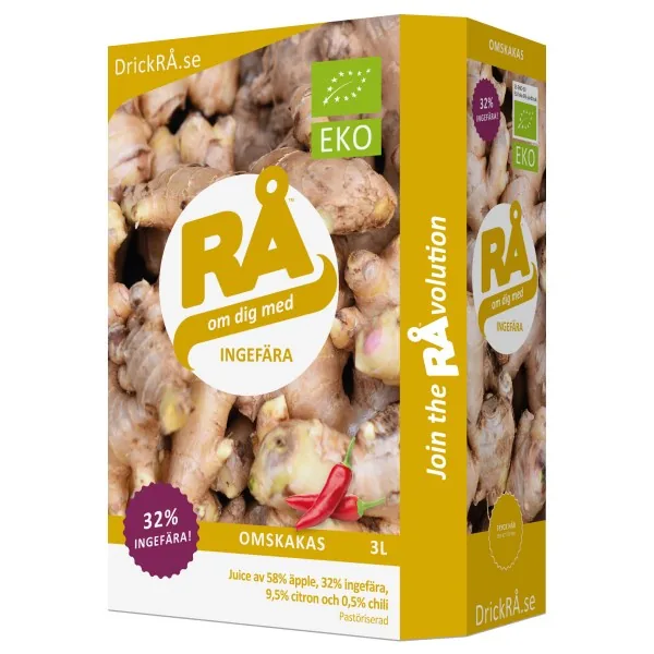 RÅ Ingefær Bag in Box, 3000 ml
