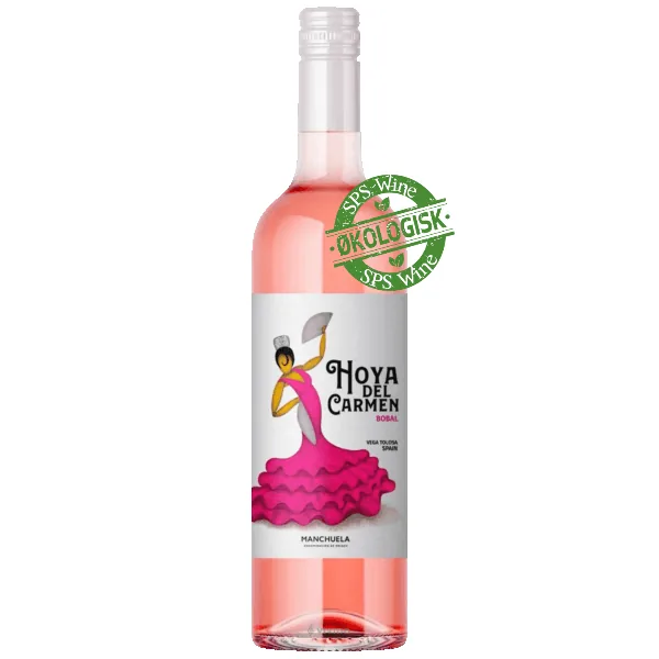 Hoya del Carmen Bobal Rosado, økologisk & vegansk rosévin, Manchuela Spanien