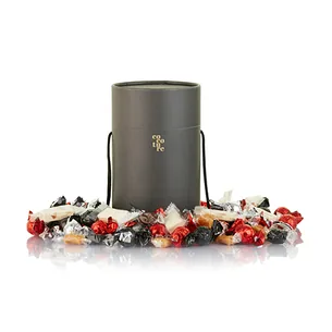 Chokolade tønde i sort med julemix fra Cocoture - 1kg