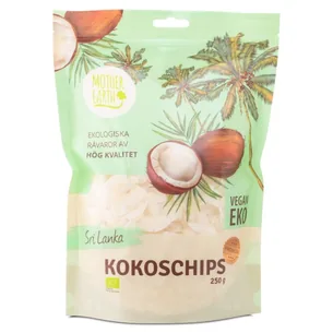 Mother Earth Kokosflager Premium ØKO, 250 g
