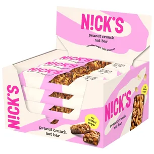 Nicks Nut Bar, Peanut Crunch, 12-pak