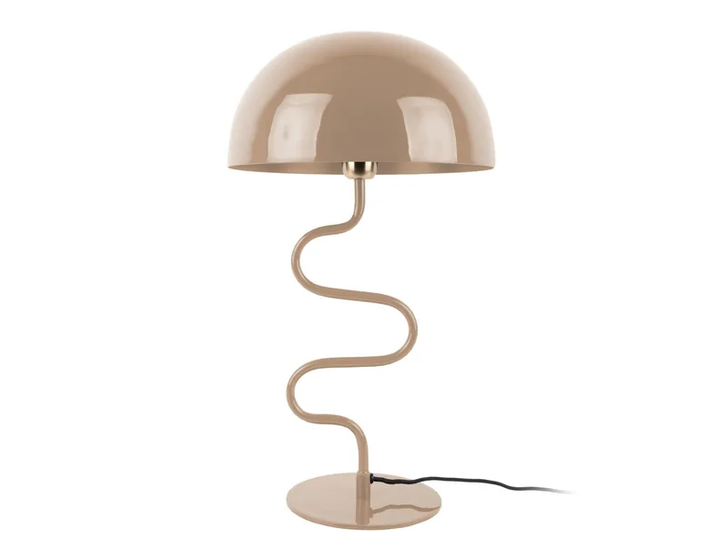LEITMOTIV Bord lampe Twist enamel soft brown