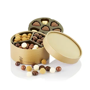 Chokolade hatteæske fra Cocoture i guld - 240g