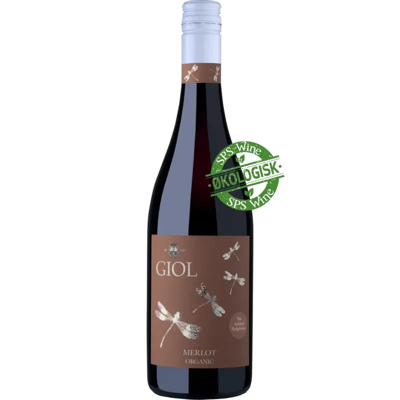 Giol Merlot Økologisk Rødvin 2025, uden tilsatte sulfitter, Veneto Italien