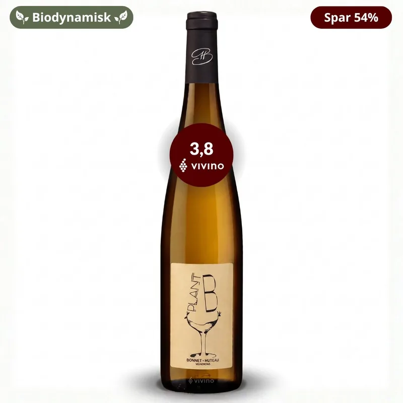 Bonnet-Huteau Plant B 2025 - Biodynamisk hvidvin uden sulfitter, Loire, Frankrig