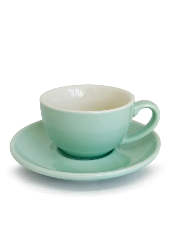 Keramisk espresso kop m. underkop (9 cl)  Blå