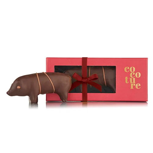 Marcipangris med mørk chokolade fra Cocoture - 80g