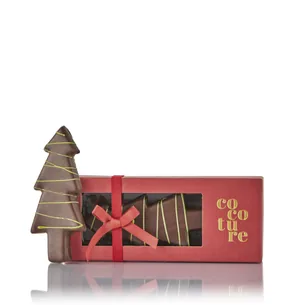 Marcipan juletræ med mørk chokolade fra Cocoture - 80g
