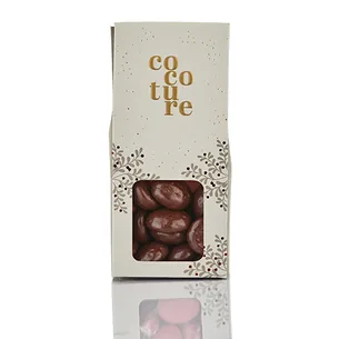 Pebernødder med chokolade i grå Cocoture æske - 90g