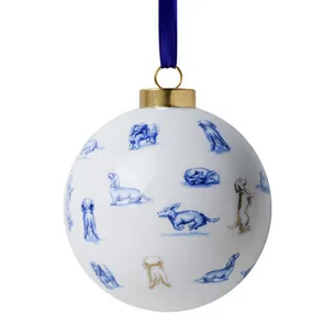Julekugle Teckel Nhaan Hundetricks  Heinen Delfts Blauw