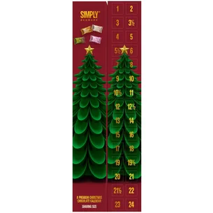 Simply® Chokoladejulekalender Sharing Size (600g)