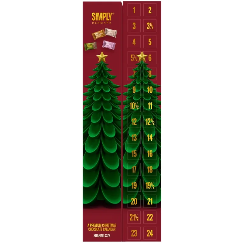 Simply® Chokoladejulekalender Sharing Size (600g)