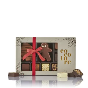 Cocoture fyldte chokolader og jule marcipanfigurer - 120g